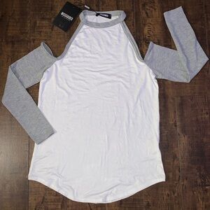 MISSGUIDED COLD SHOULDER TOP